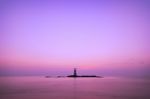 Lighthouse After Sunset Stock Photo