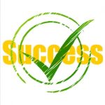 Tick Success Means Succeed Progress And Checkmark Stock Photo