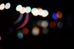 Bokeh And Night Light Stock Photo