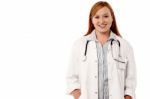 Attractive Young Female Physician Stock Photo