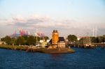 Hamburg Harbor - Pilot House Stock Photo