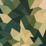 Dark Olive Green Abstract Low Polygon Background Stock Photo