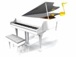 Grand Piano Stock Photo