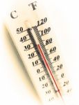 Celsius And Fahrenheit Thermometer Stock Photo