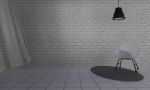 Loft And Simple Living Room With Chair And Wall Background-3d Re Stock Photo