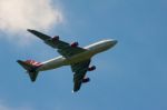 Virgin Atlantic "hot Lips" Boeing 747 Stock Photo