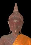 Buddha Statue Antiques With Black Background Stock Photo