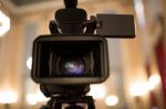 Video Camera Isolated Stock Photo