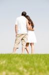 Young Couple Standing Stock Photo