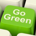 Go Green Computer Key Stock Photo