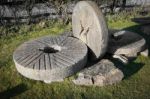 South Downs, Sussex/uk - January 3 : Old Mill Stones On  The Sou Stock Photo