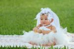 Little Asian Girl Stock Photo