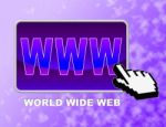 Www Button Represents Network Mouse And Websites Stock Photo