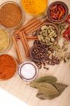 Spices And Herbs Stock Photo