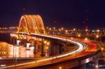 Banghwa Bridge At Night In Seoul,korea Stock Photo