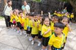 Kindergarten Students Visit The Zoo, In The Jul 15, 2016. Bangkok Thailand Stock Photo