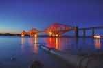 Forth Rail Bridge In Edinburgh Stock Photo