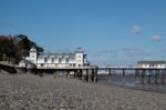 Cardiff Uk March 2014 - View Of Penarth Pier Stock Photo