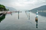 A View Of Lake Iseo At Sarnico Stock Photo