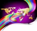 Multicolored Global Background Stock Photo