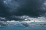 Rain Cloud In Sky Stock Photo