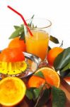 Fresh Orange Juice Stock Photo