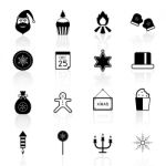 Christmas Icon Set  Illustration Stock Photo