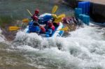 Water Sports At The Cardiff International White Water Centre Stock Photo