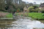 Scenic View Of Upper Slaughter Village Stock Photo