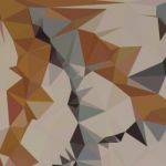 Cornsilk Brown Abstract Low Polygon Background Stock Photo