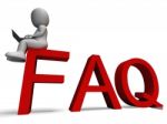 Faq Shows Frequently Asked Questions Stock Photo