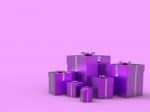 Copyspace Birthday Indicates Gift Box And Blank Stock Photo