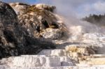 Mammoth Hot Springs Stock Photo