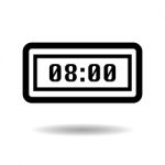 Timer Alarm Icon  Illustration Eps10 On White Background Stock Photo