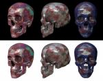 3d Illustration Of Metallic Skull Stock Photo