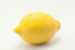 Lemon Isolate On White Background Stock Photo