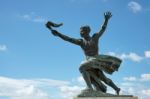 Part Of The Liberty Or Freedom Statue In Budapest Stock Photo