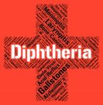 Diphtheria Word Means Corynebacterium Diphtheriae And Affliction Stock Photo