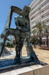 Gala At The Window Statue By Salavador Dali In Marbella Stock Photo