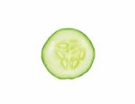 Sliced Cucumber Isolated On White Background Stock Photo