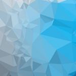 Capri Blue Abstract Low Polygon Background Stock Photo