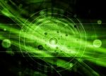 Green Abstract Technology Background Stock Photo