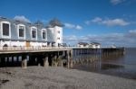 Cardiff Uk March 2014 - View Of Penarth Pier Stock Photo