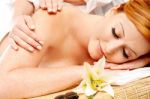 Preety Woman In Spa Treatment Stock Photo