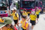 Primary Students Visit The Zoo, In The Jul 27, 2016. Bangkok Thailand Stock Photo