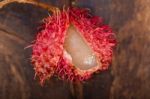 Fresh Rambutan Fruits Stock Photo