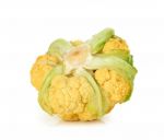 Cauliflower Isolated On The White Background Stock Photo