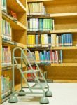 Stair In Library Stock Photo