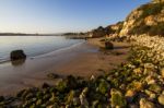 Beaches Near Ferragudo, Portugal Stock Photo