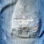 Background Of Blue Jeans Lack Stock Photo